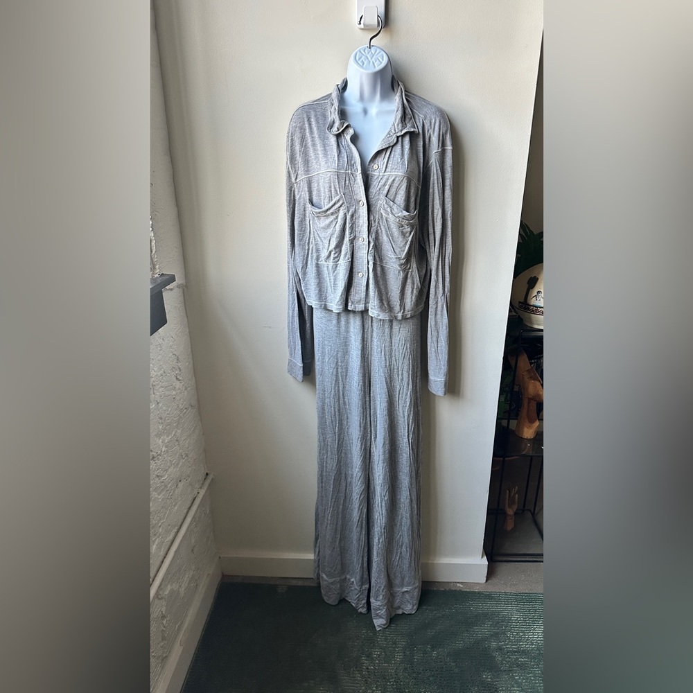 Heather Grey Essential Pajama Set // Free People, Size XXL - Picture 6 of 12